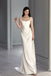 Satin A Line Long Wedding Dresses, Elegant Wedding Dress CHW0202