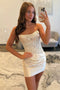 Elastic Satin Homecoming Dress With Applique, A Line New Arrival Prom Gown CHP0456