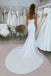 Elegant Mermaid Scoop Neck Elastic Satin Wedding Dress With Sequins CHW0203