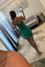 Green Strapless Homecoming Dress, A Line New Arrival Prom Gown CHP0454