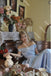 Light Blue Satin Ball Gown Prom Dress With Pleats, Princess Quinceanera Dresses CHP0407