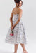 Strapless Prom Dress, Homecoming Dress With Floral CHP0445