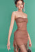 Strapless Prom Dress, Homecoming Dress With Beading CHP0444