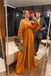 Off-the-Shoulder Classic Chiffon Evening Dresses With Ruffles, A Line Long Prom Gowns CHP0415