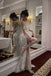 Shiny High Slit Women Formal Evening Party Prom Gowns, Bridal Gown CHW0183