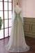 Beautiful Gradient Tulle Green Long Sleeves Party Dress, Evening Formal Dresses CHP0323