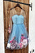 Pink V Neck 3D Applique Short Prom Dress, Long Sleeves Homecoming Dress UQ1840