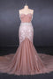 Gorgeous Sweetheart Mermaid Tulle Prom Dress, Long Evening Dresses UQ2343