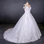 Ball Gown Off Shoulder Appliques Wedding Dresses, Puffy Lace Appliqued Bridal Dress UQ2352