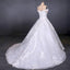 Ball Gown Off Shoulder Appliques Wedding Dresses, Puffy Lace Appliqued Bridal Dress UQ2352