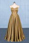 Sparkly Spaghetti Straps Sleeveless Floor Length Prom Dress UQ2337