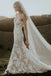 Ivory Beach Lace Wedding Dresses,Mermaid V Neck Sleeveless Bridal Dress CHW0149