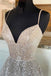 Light Champagne Sequin Lace Sleeveless Prom Dress, Simple A-Line Stunning Formal Evening Gowns chp0141