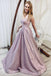 Sparkly Sweetheart Neck Pink Long Prom Dresses, Shiny Long Formal Evening Dresses CHP0113
