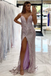 Stunning Lavender Sequins Mermaid Long Formal Dress, Sparkly Party Gown With Applique CHP0136