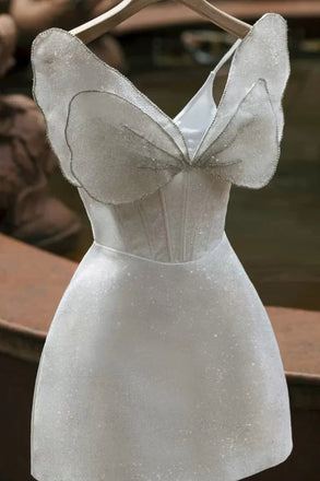 Princess Strapless Short Prom Dress, Homecoming Dresses chh0148