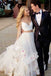 Stylish A-Line Two Piece Spaghetti Tulle Long Prom/Wedding dress with Flowers UQW0011