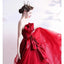 New Arrival A Line Strapless Bowknot Long Formal Prom Dress, Charming Evening Party Dress CHP0068