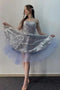 Sparkly Strapless Homecoming Dress with Tulle, New Sequin Homecoming Dresses chh0123