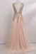 Princess V Neck Beading Tulle Prom Dress,Formal Dress,,Formal Evening Gown CHP0161