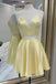 Two Pieces Blue Stain Homecoming Dress Party Dress,Graduation Dress chh0080