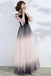 Newest Spaghetti Straps Sequin Shiny Ombre Prom Dresses With Sleeves chp0017