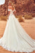 Charming Off the Shoulder Tulle Long Beach Wedding Dress with Lace Appliques UQ2526