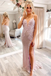 Stunning Lavender Sequins Mermaid Long Formal Dress, Sparkly Party Gown With Applique CHP0136
