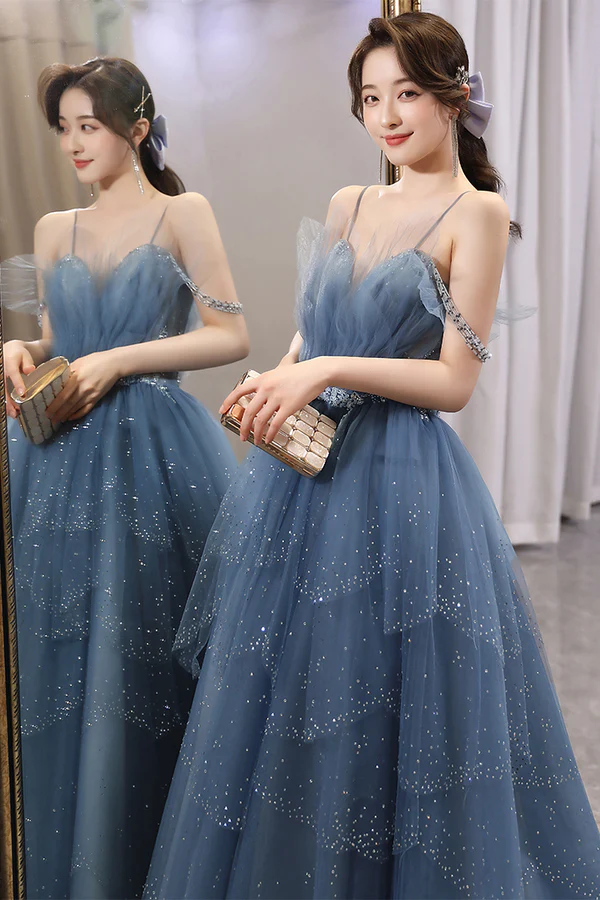 Blue hotsell party gown