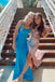 Glitters  Two-Pieces Sequins Mermaid Prom Dresses, Shiny Evening Gown With Silt CHP0099