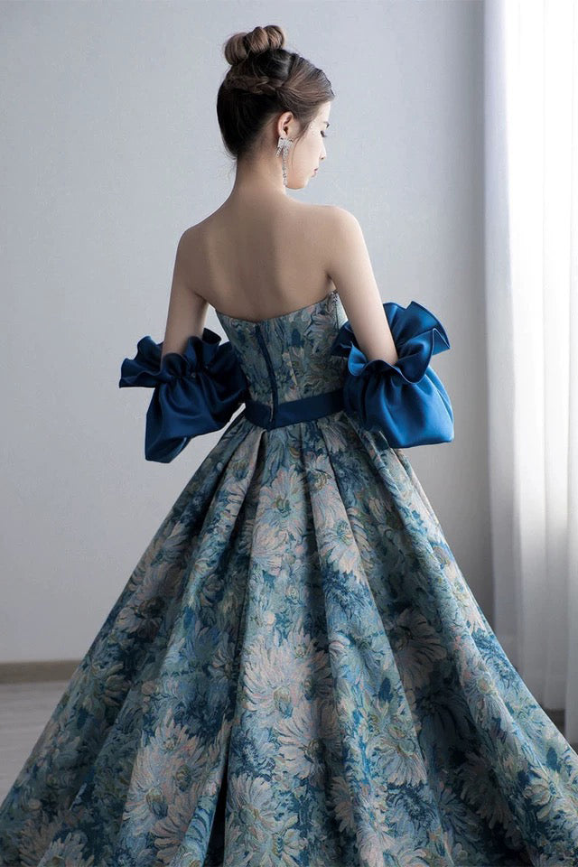 New Style Detachable sleeve Long Prom Dresses , Unique Formal Evening Dresses CHP0232 New Style Detachable sleeve Long Prom Dresses , Unique Formal Evening Dresses CHP0232