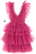 Hot Pink Short Homecoming Dress, Mini Tulle Prom Dress chh0072