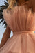 Pink Strapless Tiered Homecoming Dress With Layers, Party Gown chh0094
