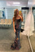 Sparkly Black Sequin Spaghetti Straps Mermaid Formal Dresses, Long Prom Dress with Sequins CHP0126