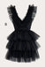 Hot Pink Short Homecoming Dress, Mini Tulle Prom Dress chh0072