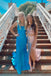 Glitters  Two-Pieces Sequins Mermaid Prom Dresses, Shiny Evening Gown With Silt CHP0099