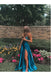 Simple A-Line Stunning Long Prom Dresses, Formal Evening Gowns With Slit chp0140