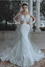 Glamorous Long Sleeves Wedding Dress Mermaid Lace Bridal Gowns chw0021