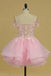 A Line Off The Shoulder Homecoming Dresses With Applique, Party Gown, Graduation Dress chh0105