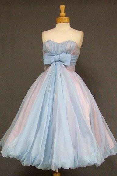 A-line Sweetheart Homecoming Dress Cute Short Prom Dress with Bowknot N1859