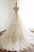 Beautiful Ivory Tulle Layers with Lace Spaghetti Straps Long Wedding Dresses, Ivory Sweetheart Party Gown CHW0010