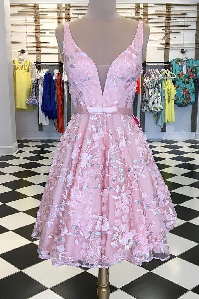 Gorgeous Pink Lace For Teens Sleeveless Freshman Homecoming Dresses wi cherishgirls Gorgeous Pink Lace For Teens Sleeveless Freshman Homecoming Dresses wi cherishgirls
