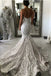Sexy Sweetheart Mermaid Tulle Wedding Dress with Lace Appliques, Backless Bridal Dress UQ2554