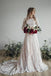 A Line Long Sleeve Lace Wedding Dresses Plus Size Vintage Rustic Wedding Dress N2263