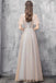 Elegant Off Shoulder Floor Length Tulle Prom Dress, Bridesmaid Dresses UQ2312