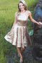 Shiny Sequin Halter Simple Homecoming Dresses, Sparkly Sequin Short Homecoming Dress UQ1822