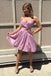 Sparkly Strapless Pleating Simple Fashion Knee Length Homecoming Dresses N1834
