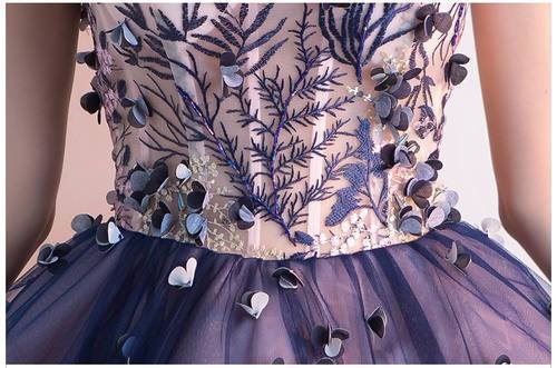 Puffy Sweetheart Tulle Homecoming Dress with Ruffles, Appliqued Knee L cherishgirls Puffy Sweetheart Tulle Homecoming Dress with Ruffles, Appliqued Knee L cherishgirls
