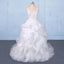 Spaghetti Straps Floor Length Tulle Wedding Dress with Ruffles, Long Bridal Dress UQ2347
