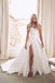 Aesthetic A Line Satin Wedding Dress With Slit, Simple Sweetheart Bridal Gown CHW0129